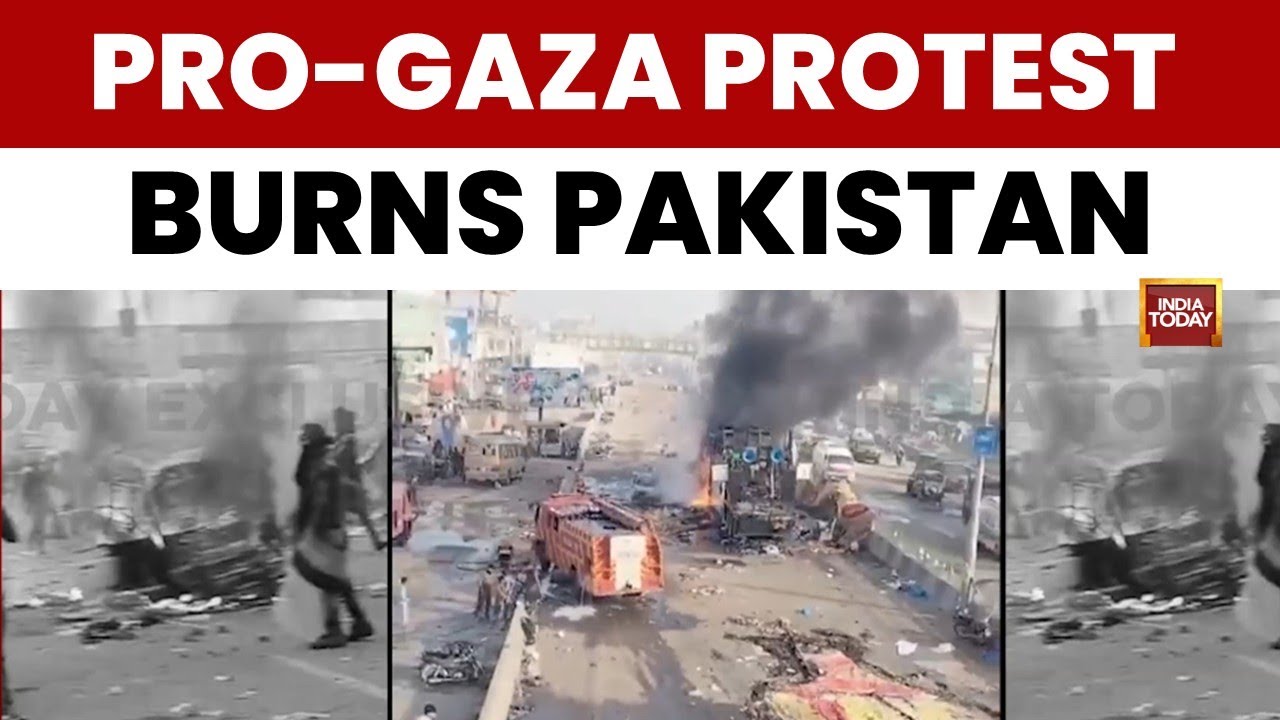 Pakistan on edge: TLP’s pro-Gaza march turns violent, clash with police in Muridke