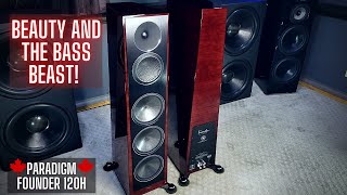 Best BASS From A Tower Speaker Paradigm Founder 120H Tower Review & Demos