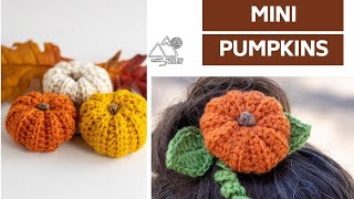 CROCHET: QUICK and EASY Mini Crochet PUMPKIN and Ideas on what to DO with it. Winding Road Crochet