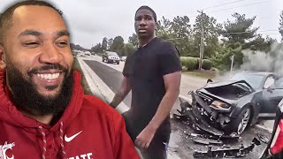 Driver Crashes Into Police Car Because He 'Hates Cops' (ItsMarqus Reaction)