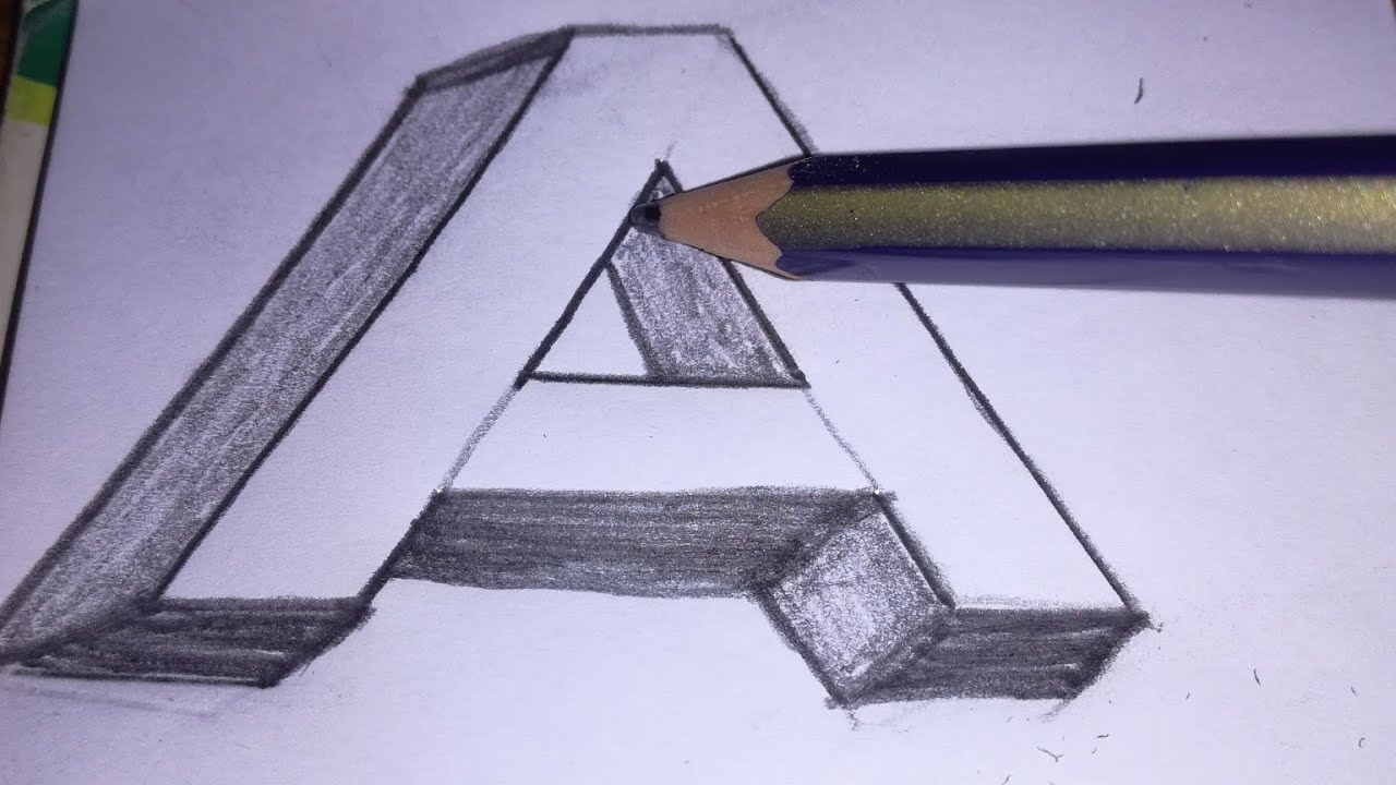 Isometric view letter writing A. YouTube