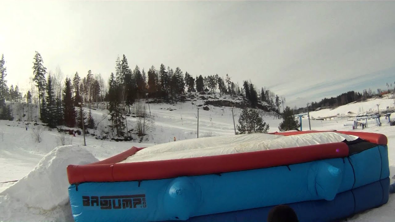 rodeo 540 & flatspin 540 on ski | bagjump - YouTube