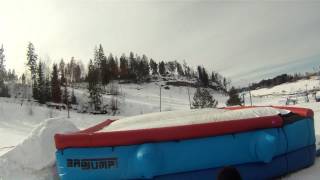 rodeo 540 & flatspin 540 on ski | bagjump