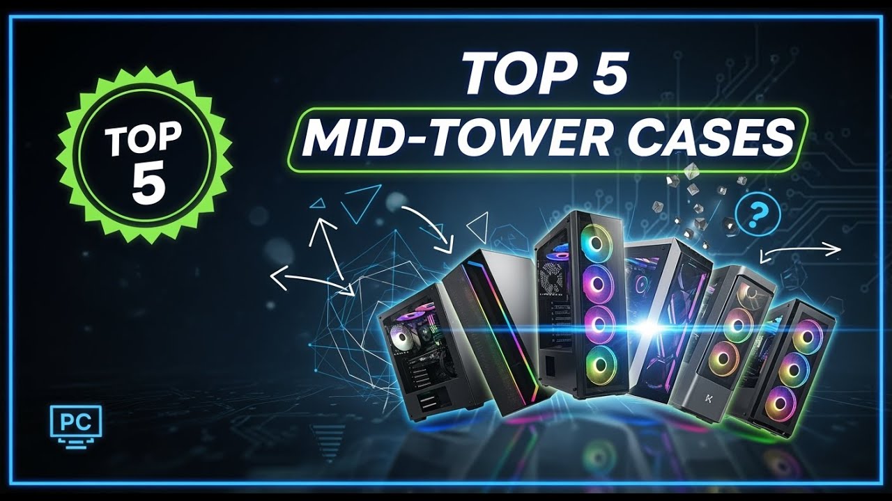 TOP 5 Best Mid-Tower PC Cases 2026 | The Perfect Balance of Size and Performance