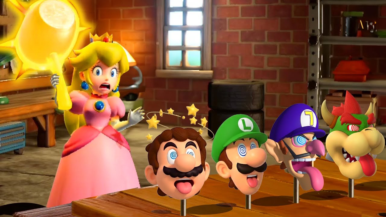 【スーパーマリオパーティジャンボリー】ミニゲームチャレンジピーチVsマリオVsルイージVsクッパ(最強CPUたつじん)