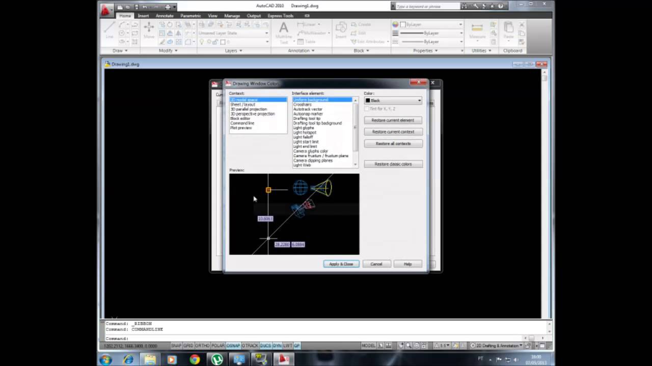 Como Mudar O Fundo Do Autocad Para Branco