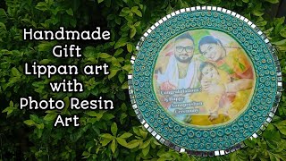 Lippan Art with Photo Resin art / Handmade Gift / How to make lippan art step by step tutorial/Resin screenshot 4