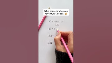 Crazy Factorials! #math #maths #mathematics #factorials #shorts #pinkpencilmath