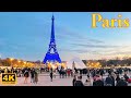 Paris , France 🇫🇷- Winter Walk - New Year Eve - January 2022 [4K HDR] - Paris 4K | A Walk In Paris