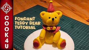 How to Make a Cute Fondant Teddy Bear 🧸 | Step-by-Step Tutorial for Cake Decoration
