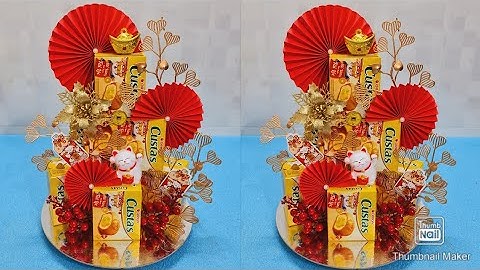 Cách làm tháp bánh Custas | Cách làm Tháp Bánh Chưng Tết | Tháp Bánh Tài Lộc |  @TamHien