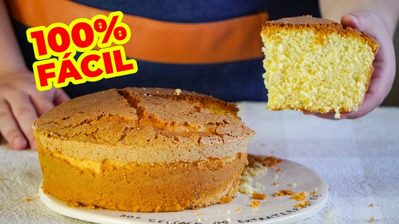 GIGANTE y ESPONJOSA TORTA sin gluten de naranja que se hace CON 1 TAZA