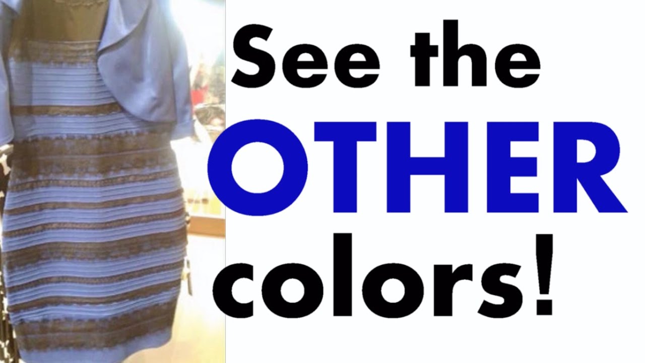 See the BLUE/BLACK: Flip the Dress Colors! (Original dress slowly fades in)