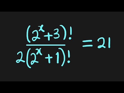 Factorial Equation