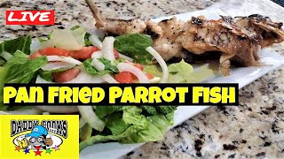 Pan Fried Whole Parrot Fish LIVE