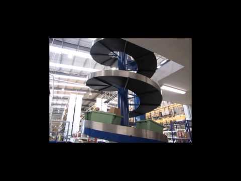 Spiral Elevator Conveyor Video with 3D model Simulation - Conveyor Systems Ltd
