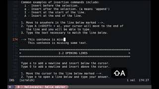Famous Helix Editor: Tutor 2.1:  More Insert Command Net Worth