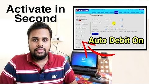 How to activate auto debit amount in HDFC Bank l HDFC NetBanking l Auto debit EMI enable l @njadvice
