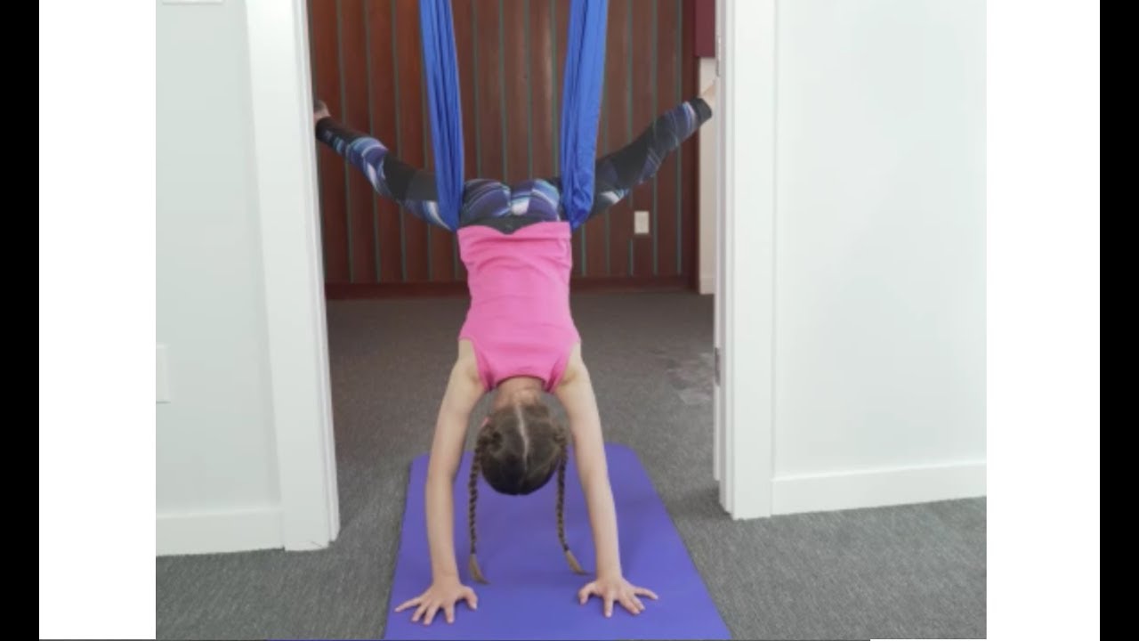 Gym1 Aerial Yoga DOWNWARD DOG by Isabella YouTube
