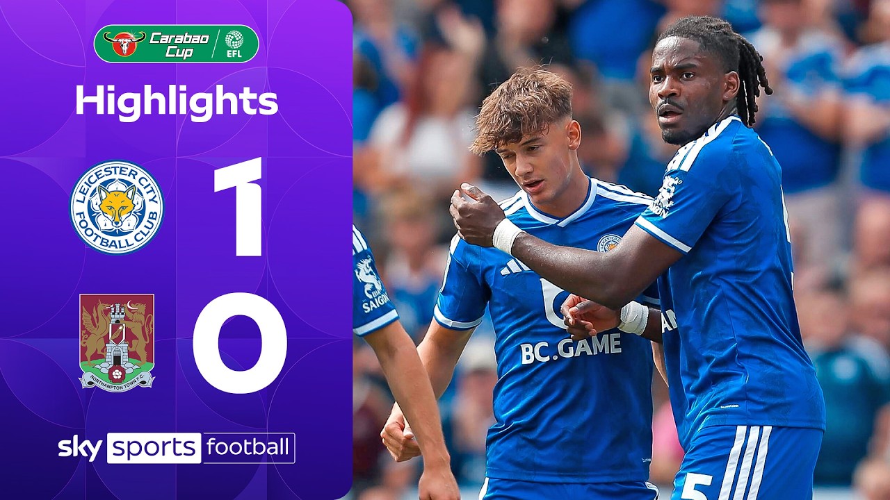 Caleb Okoli gives Russell Martin first win ✅ | Leicester 1-0 Northampton | Carabao Cup Highlights