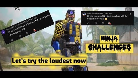 CHALLENGE! How to Ninja Defuse with the BIGGEST and the LOUDEST skin | 5 times in the same game?