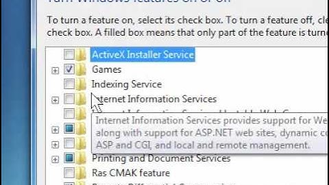 How to install Windows features in Windows 7