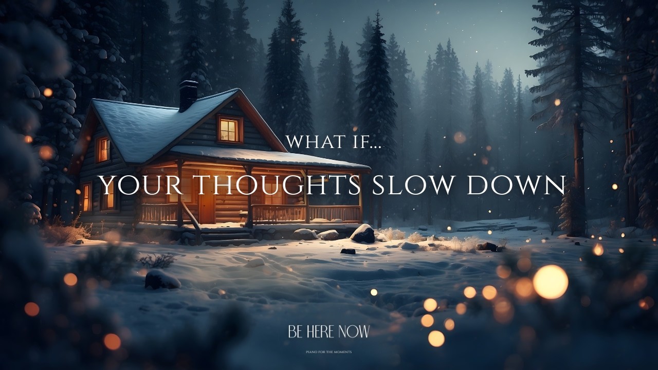 What If Your Thoughts Slowed Down Tonight 🌲🌨️ Soft Piano for Overthinking, Restless Mind & Sleep