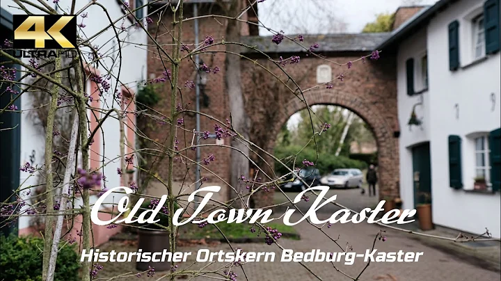 4K 60 - Kaster Historic Old Town Germany Middle Ages Historical Town Center Daniels Hof Hotel Castle