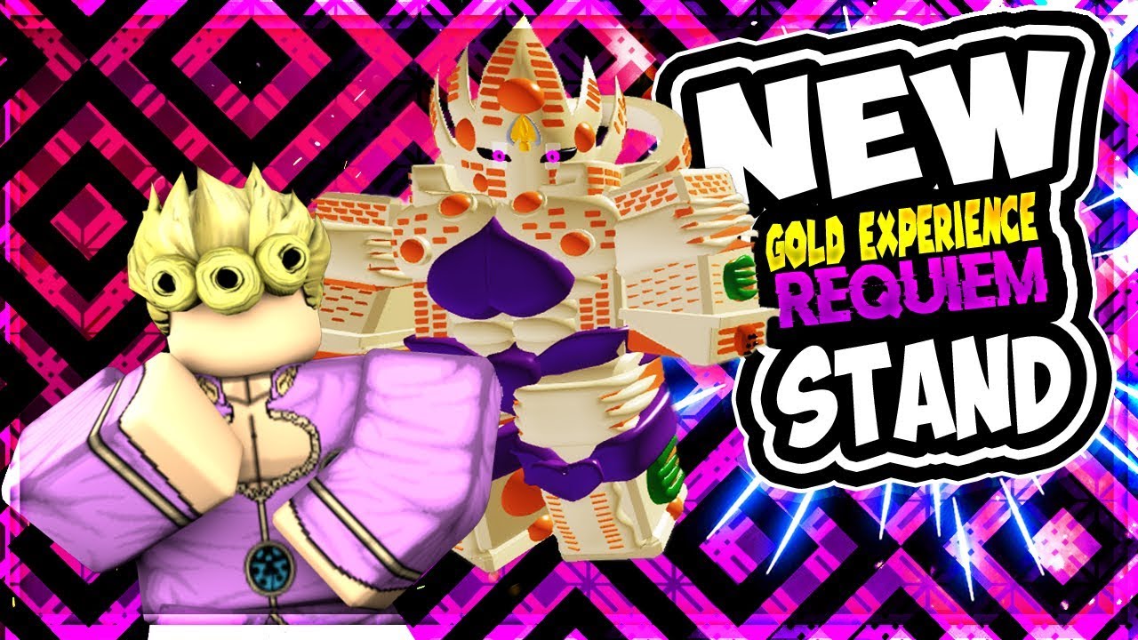 New Amazing Gold Experience Requiem Stand I Jojo - roblox gold experience script