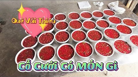 CỖ CƯỚI LỤC NGẠN MÙA NÀY CÓ MÓN GÌ I NÚI ĐỒI LỤC NGẠN