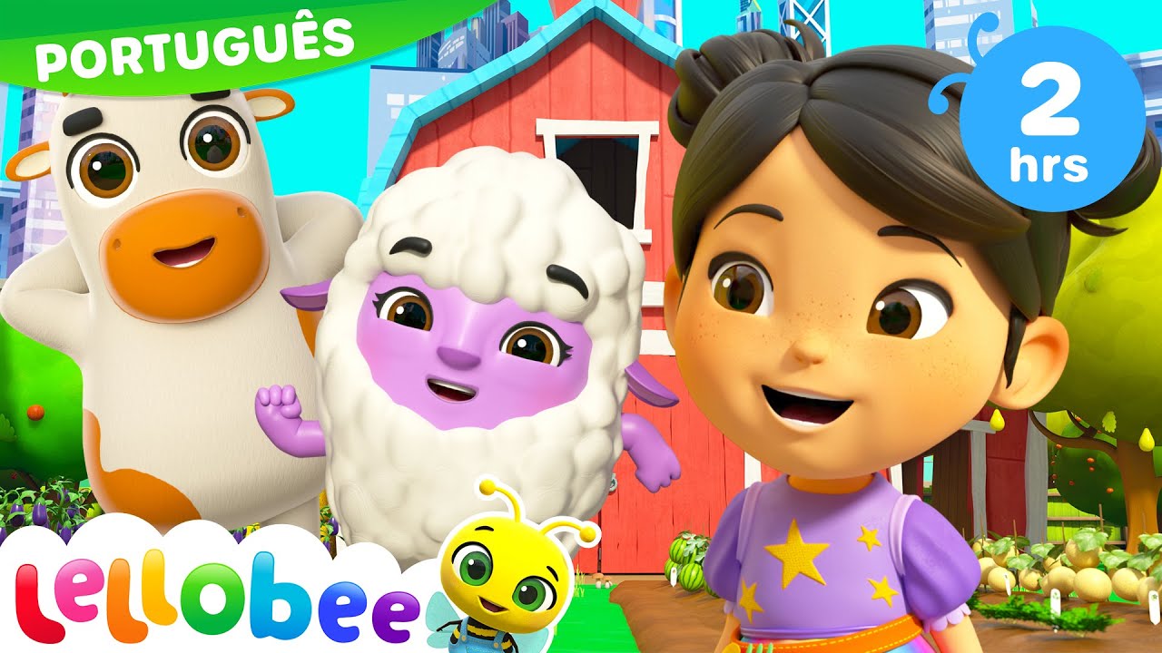 🤠 O Velho MacDonald Tinha uma Fazenda 🤠| 2 HORAS DE LELLOBEE BRASIL! | Músicas Infantis em Português