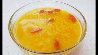 养身粥【南瓜小米粥】【Pumpkin Millet Porridge】南瓜小米粥是一种低热量，养胃的养生粥