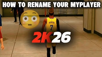 "How to Rename Your My PLAYER in NBA 2K26 – Step-by-Step Tutorial!" 😎#nba2k #nba2k26 #sports #viral