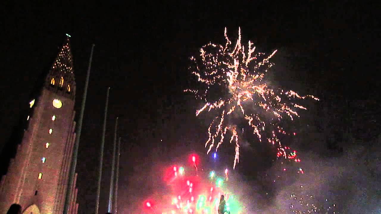 Fireworks in Reykjavik New Years Eve 2015 YouTube