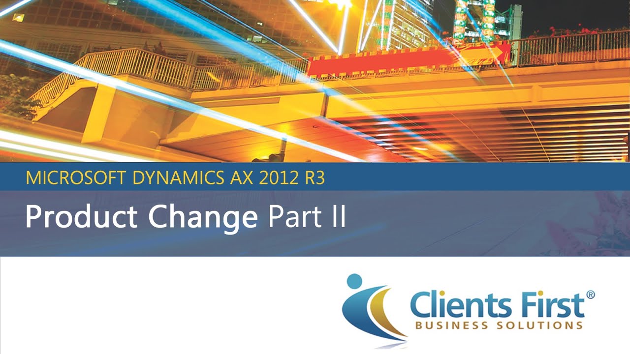 Microsoft Dynamics AX 2012 R3 Product Change Part II Tutorial - YouTube