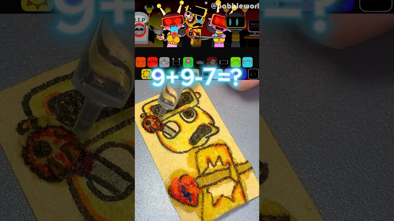 I Drew a GARNOLD From SPRUNKI Sad Love Story/Mod With a Magic Sponge 