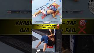 Khabib Triangle vs Ilia Topuria on Gaethje – Same Position. #ufc