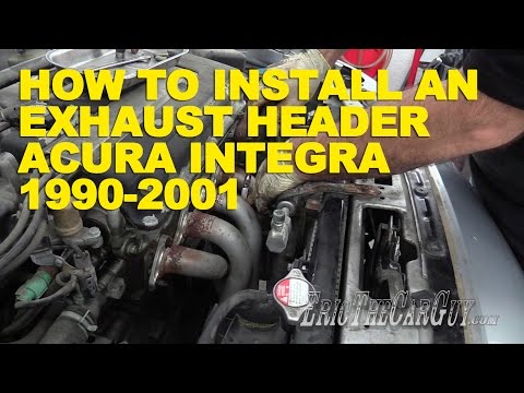 How To Install an Exhaust Header Acura Integra 1990-2001