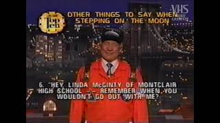 Buzz Aldrin Top 10 Other Things To Say When Stepping On The Moon Late Show with David Letterman 1998