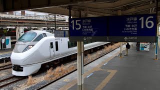 ③E657系 水カツK1編成 651系オマージュカラー KY出場回送 回8725M 追っかけ in小山駅 #e657系 #特急 #特急列車 #jr東日本 #ジョイント音 #通過 #通過シーン 