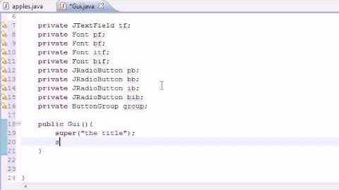 Java Programming Tutorial   66   JRadioButton