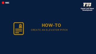 How-To: Create an Elevator Pitch