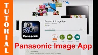 Demonstrating the Panasonic image app on an IOS device screenshot 2