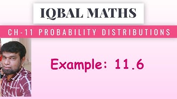 TN Class 12 Maths  New Syllabus Example 11.6 Chapter-11 Probability distributions