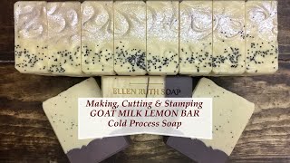 Making Goat Milk Lemon Bar W Poppy Seeds Cp Soap Ellen Ruth Soap