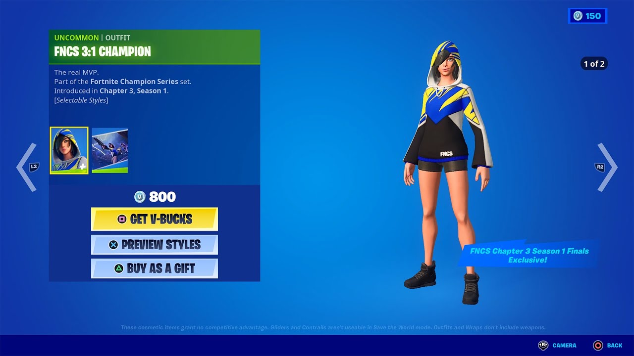 Fortnite Chapter 3 FNCS Skin Cosmetics Showcase! (Fncs Skin Fortnite)