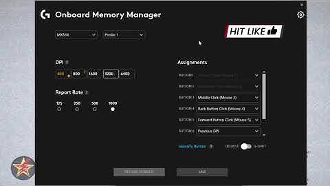 Logitech G MX518 Legendary: G HUB & Onboard Memory app Walkthrough