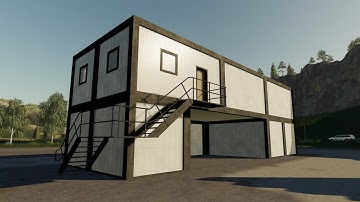 Container Office - Farming Simulator 2019 [FS 19 LS 19 Placeable Building Object Mod]