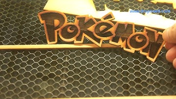 Pokemon Laser Cutting & Engraving in CorelDRAW