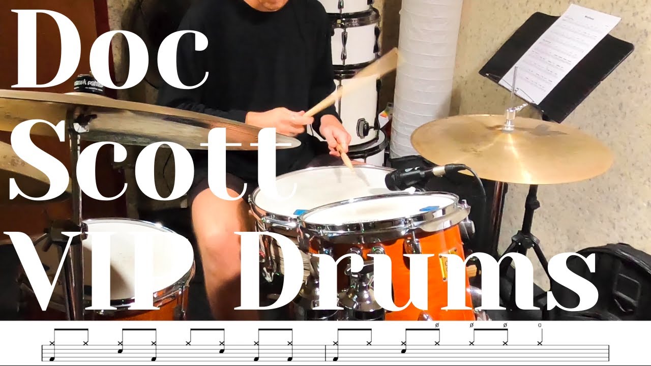 Doc Scott - VIP Drums / Jungle Breaks With Notation / Drum Lesson - YouTube